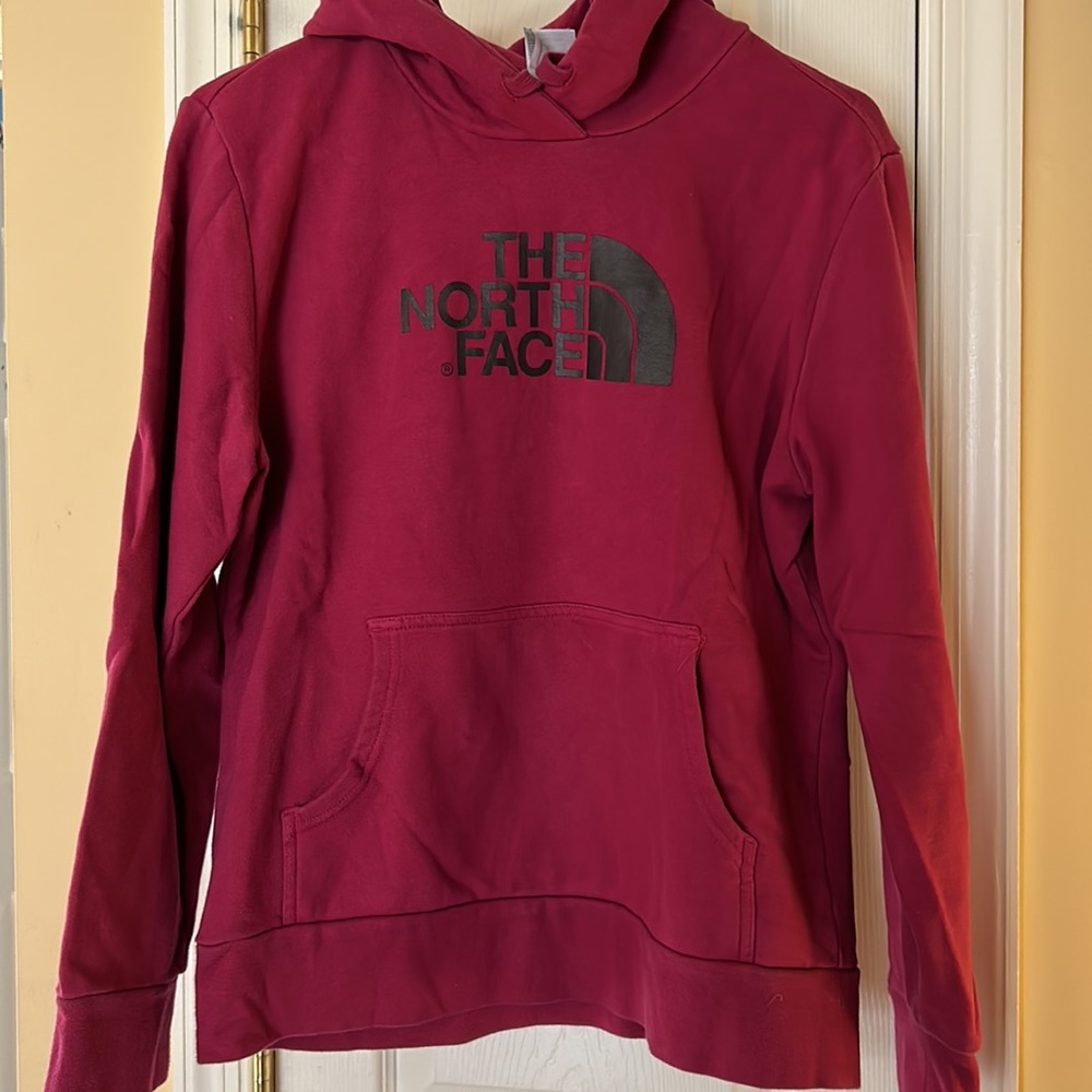 Northface hoodie womens large Burgundy